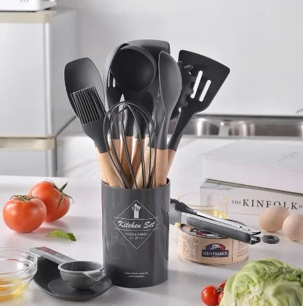 Kit de utensílios para Cozinha de Silicone