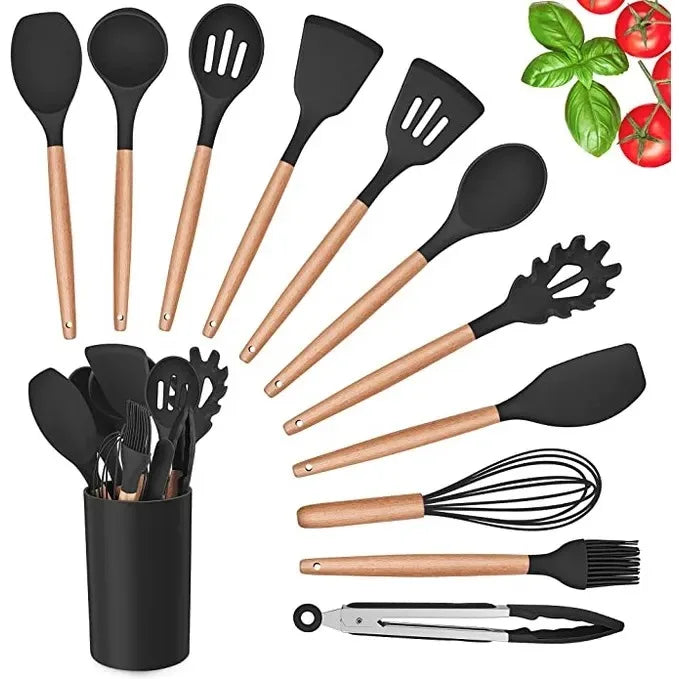 Kit de utensílios para Cozinha de Silicone