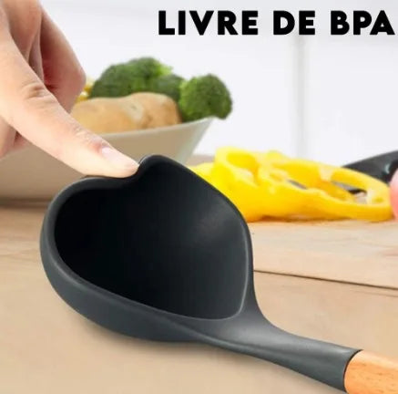 Kit de utensílios para Cozinha de Silicone