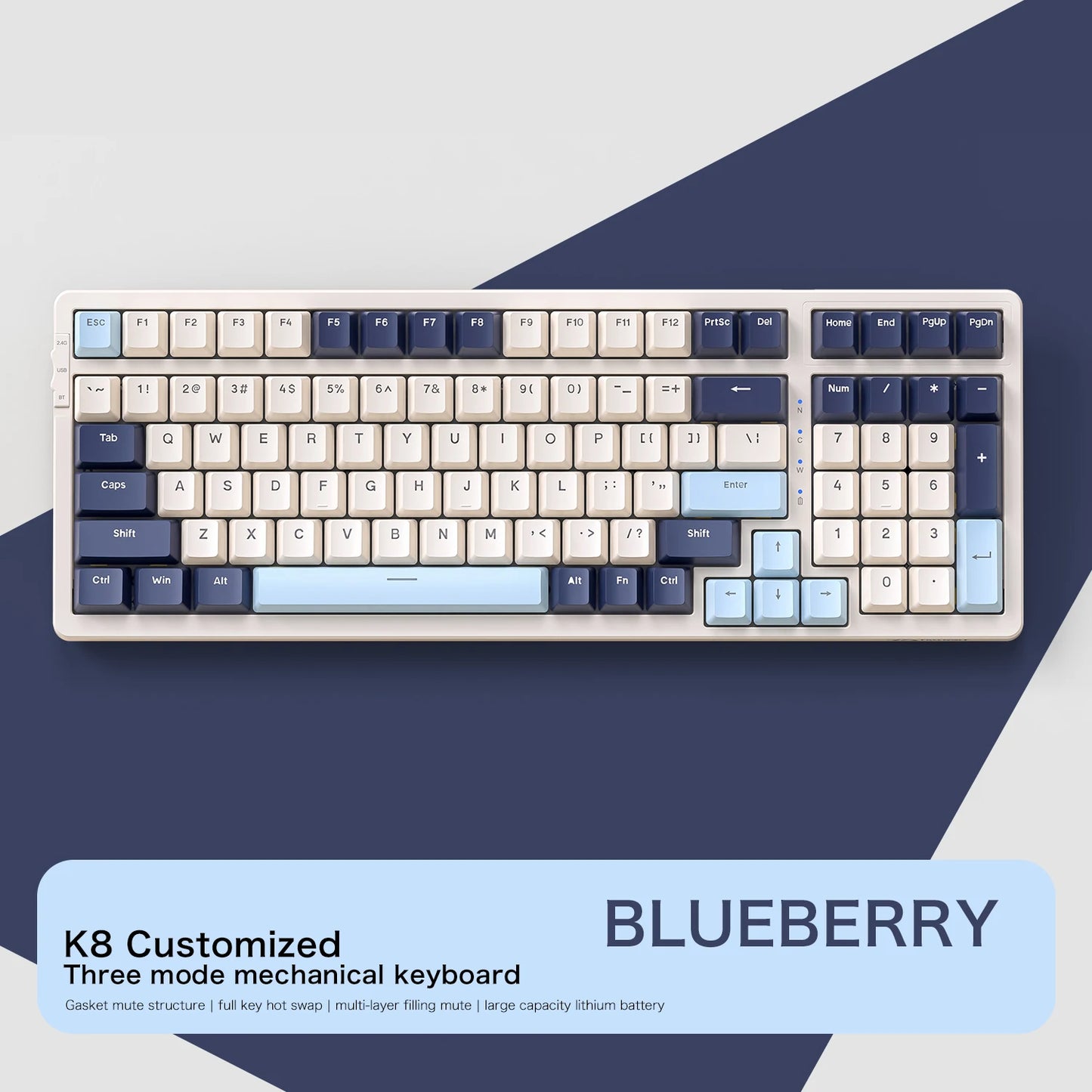 Teclado Mecânico Sem Fio K8