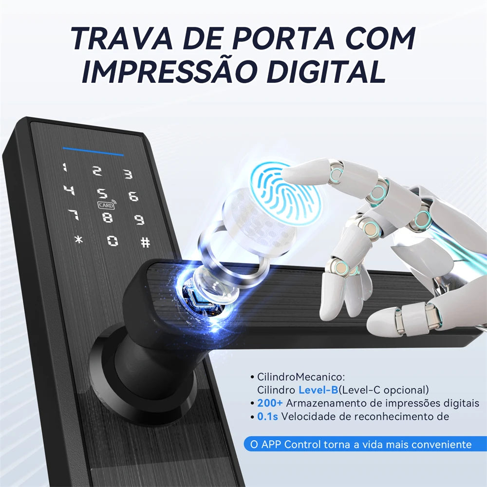 Fechadura Inteligente Intelar X1 Tuya WiFi