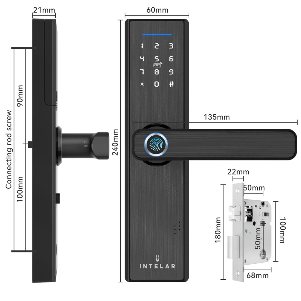 Fechadura Inteligente Intelar X1 Tuya WiFi
