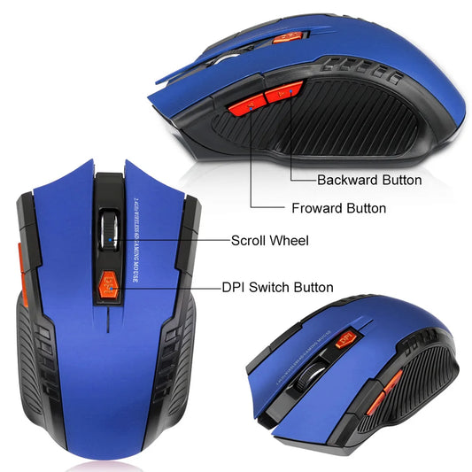 Wireless Mouse Gamer — 6 Botões