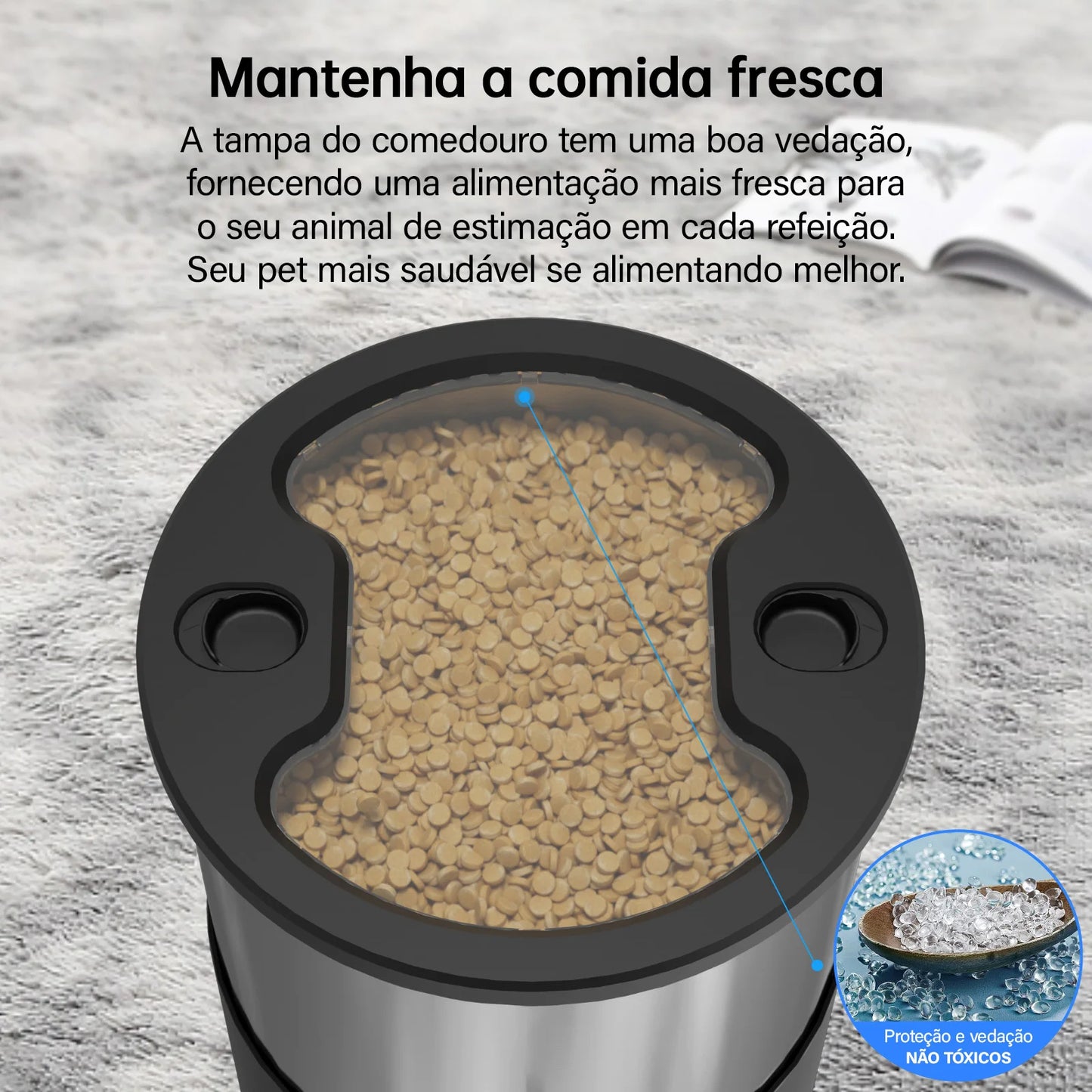Alimentador Automático Inteligente 5L para Cães e Gatos