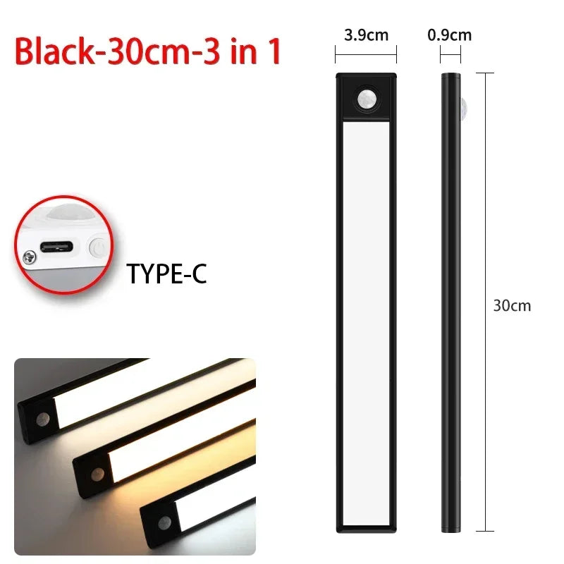 Luminária LED com Sensor de Movimento – Recarregável USB