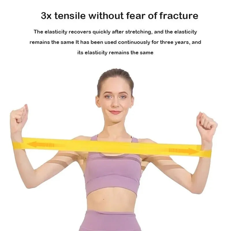 Kit com 5 Faixas Elásticas de Resistência