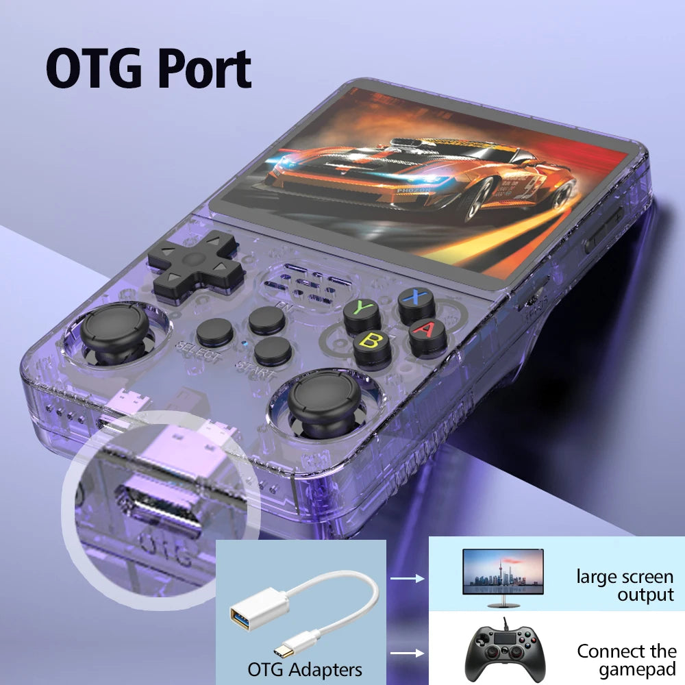 BOYHOM R36S Pro — Retro Handheld Game Console | 128GB | Linux System | 3.5” IPS | 15.000+ Jogos