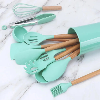 Kit de utensílios para Cozinha de Silicone