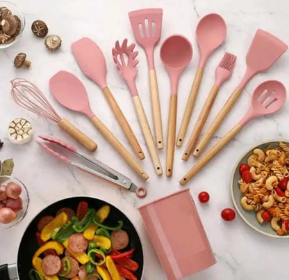 Kit de utensílios para Cozinha de Silicone