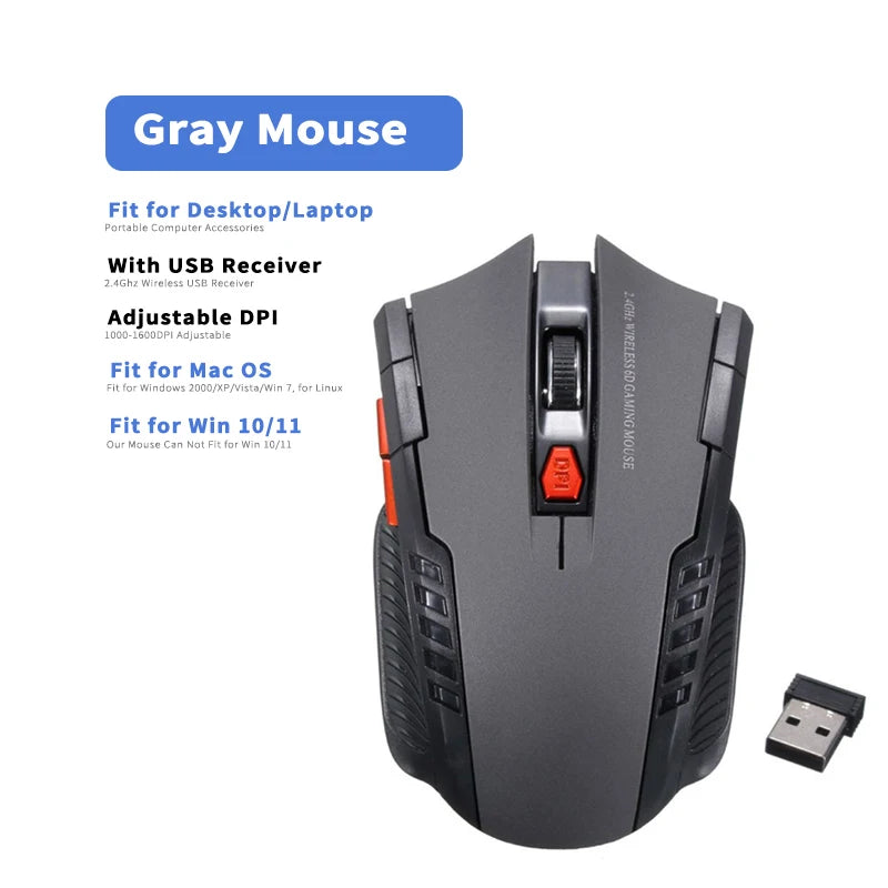Wireless Mouse Gamer — 6 Botões