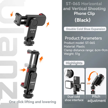 Ulanzi ST-06S – Suporte Universal 360° para Celular