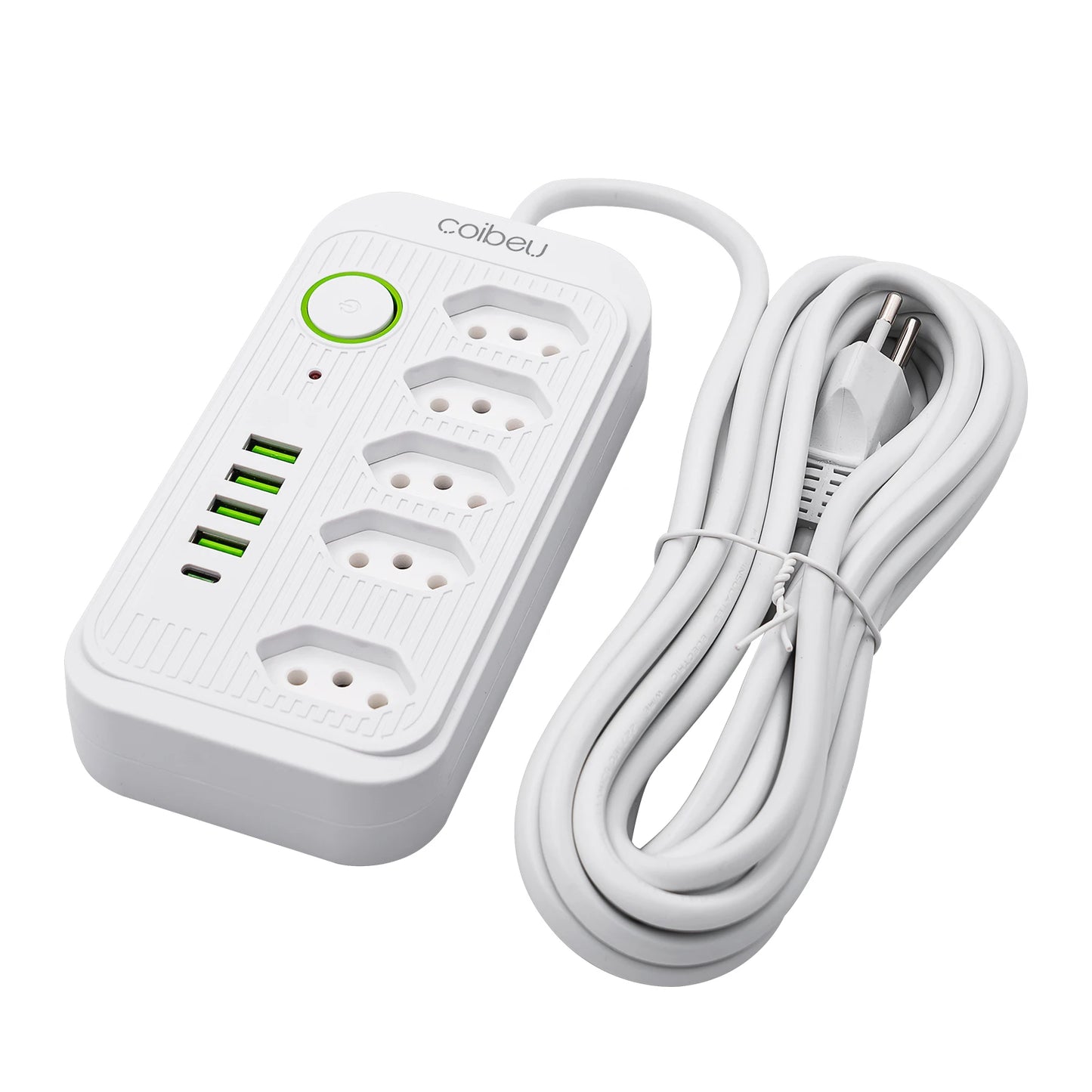 Extensão Elétrica 5m com USB e Filtro de Linha