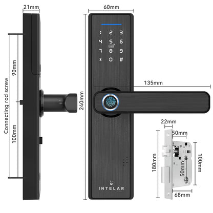 Fechadura Inteligente Intelar X1 Tuya WiFi
