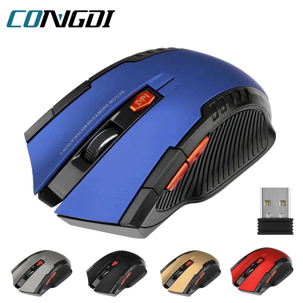 Wireless Mouse Gamer — 6 Botões