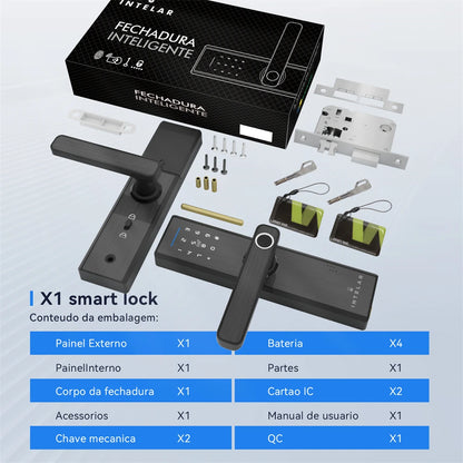 Fechadura Inteligente Intelar X1 Tuya WiFi