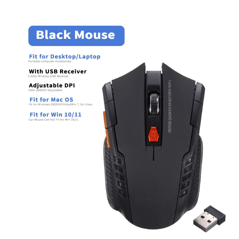 Wireless Mouse Gamer — 6 Botões