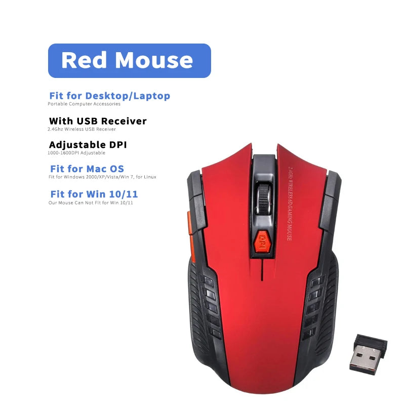 Wireless Mouse Gamer — 6 Botões