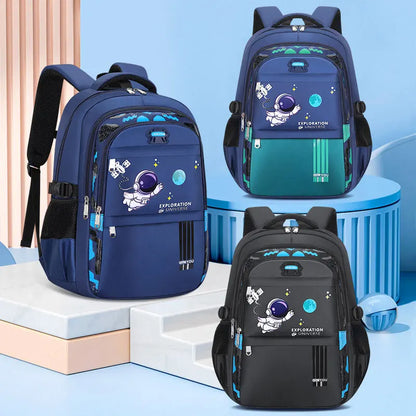 Mochila Infantil Escolar Masculina Astronauta Impermeável